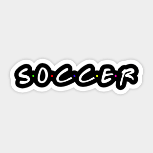 Soccer Text - Trending Typography for Camp Friends Sticker